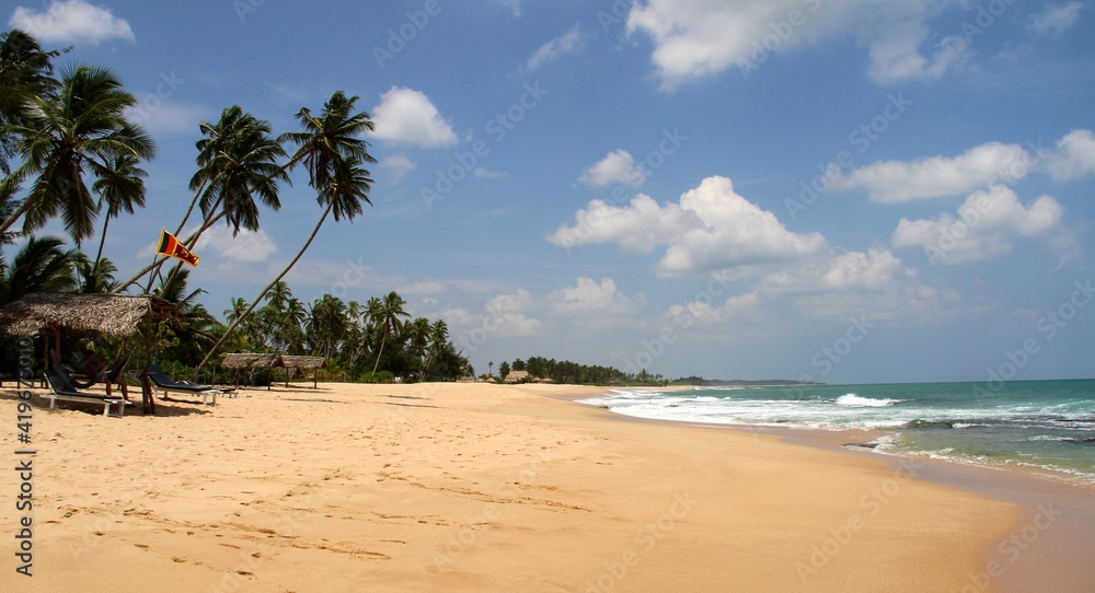 Beach in the southern part of Sri Lanka, South East Asia