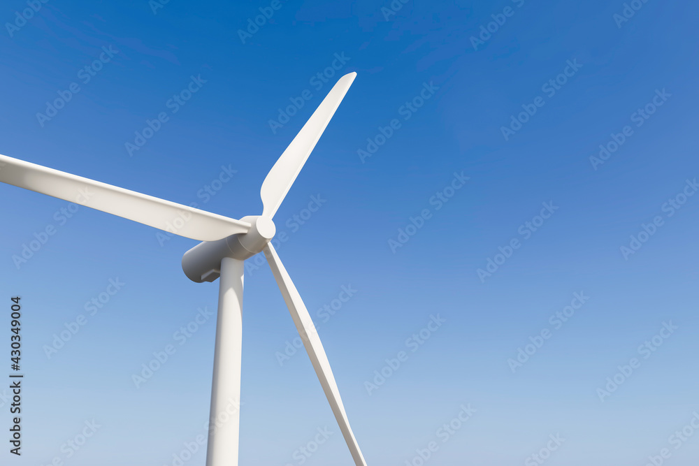 风力涡轮机在清洁自然电力背景下生产可持续的替代自然能源，t