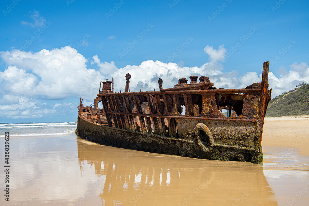 The SS Maheno Shipwreck is situated on Fraser Island on the east coast of Australia, and one of the 