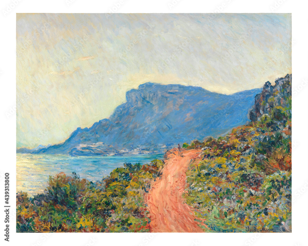 摩纳哥附近的滨海大道（1884年），克劳德·莫奈著。