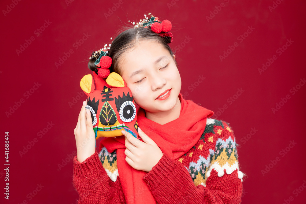 中国小女孩穿春装
