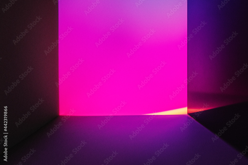 粉色霓虹灯led灯效果的美学背景