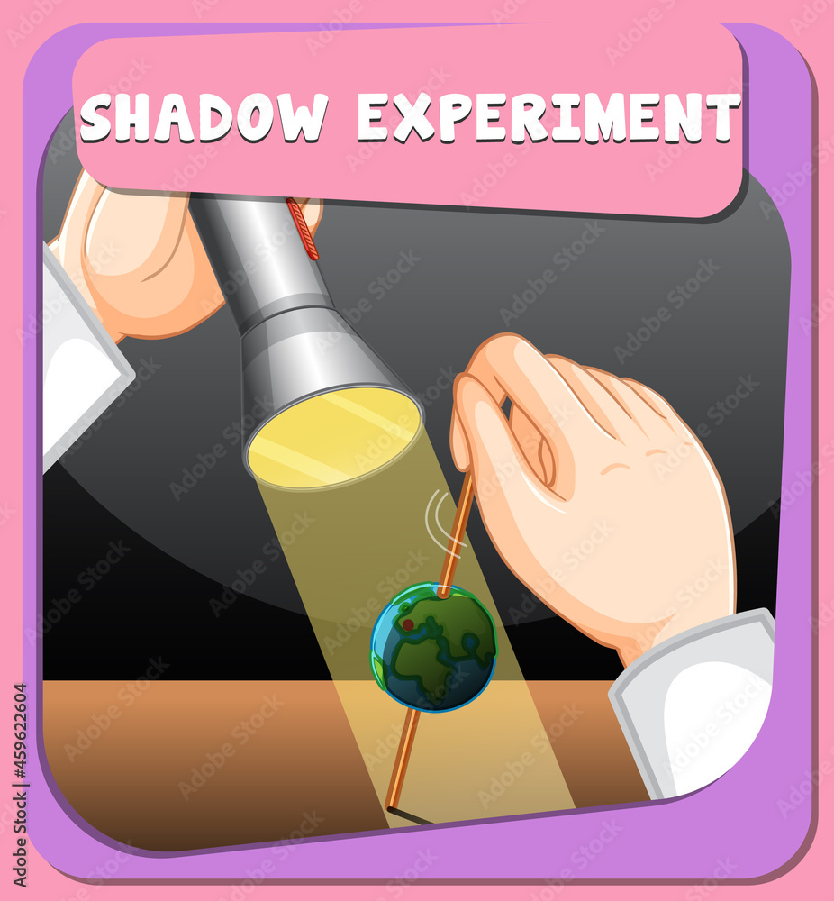 影子科学实验海报