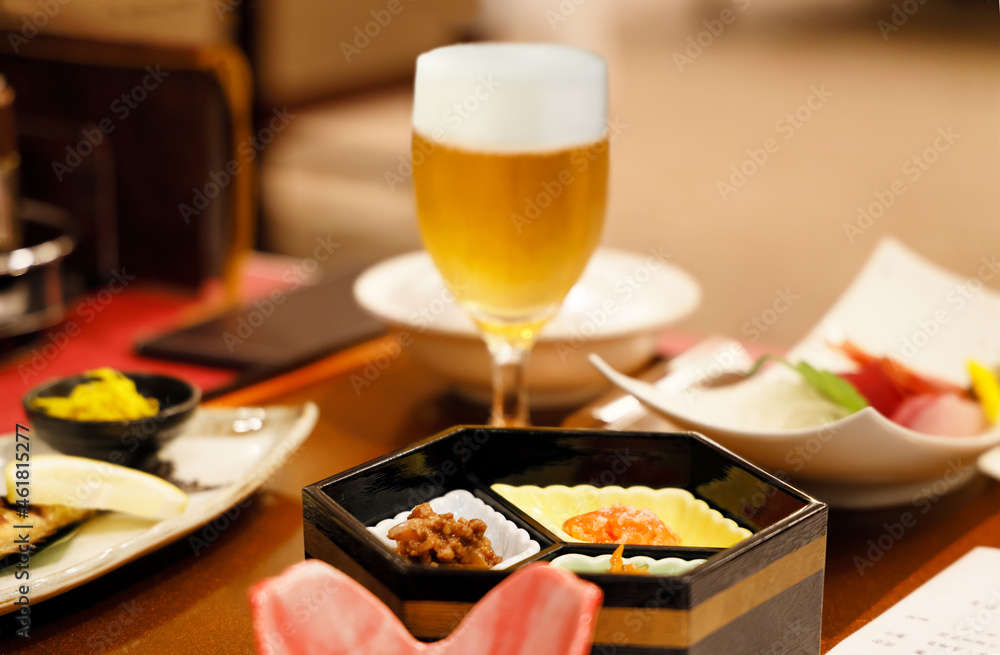 ホテルの夕食で出る日本料理
