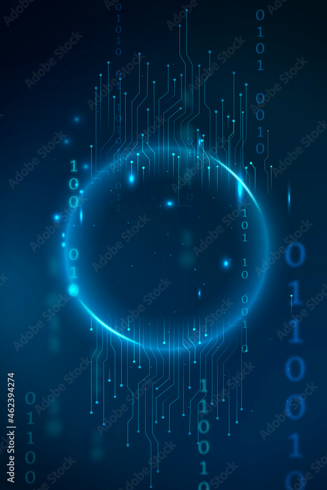 Futuristic global network technology vector