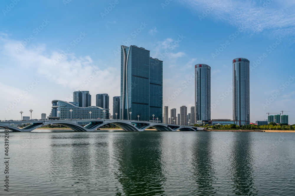 中国日照美丽的海岸线建筑景观