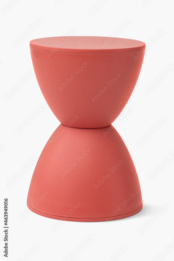 现代形状的红色凳子