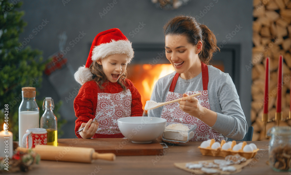 烹饪圣诞食品