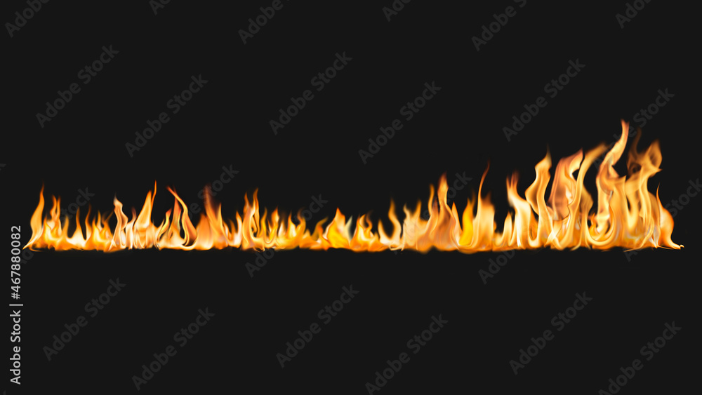 燃烧的火焰电脑壁纸，逼真的火灾图像
