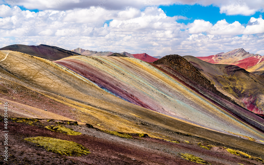 秘鲁库斯科附近的Palccoyo彩虹山脉
