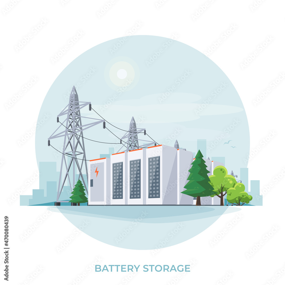 用于高压可再生能源发电厂的可充电电池储能固定装置