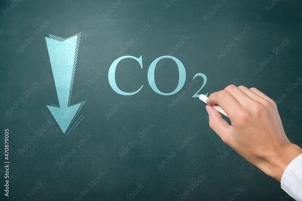 降低二氧化碳水平。董事会二氧化碳水平下降图表