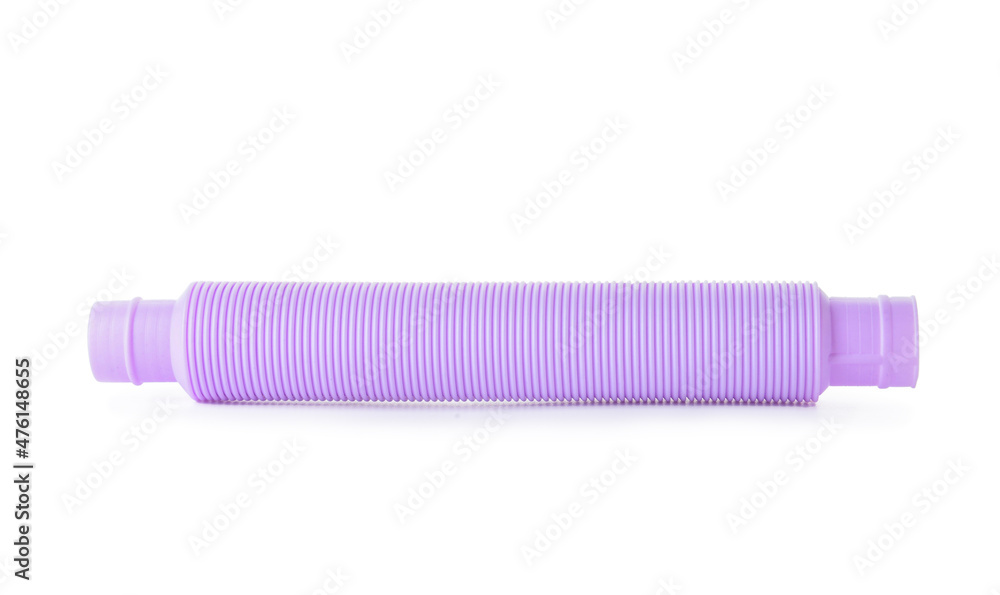 白色背景的紫色Pop Tube