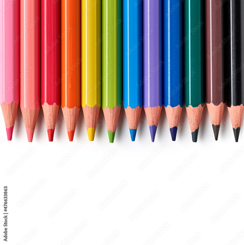 彩色木铅笔