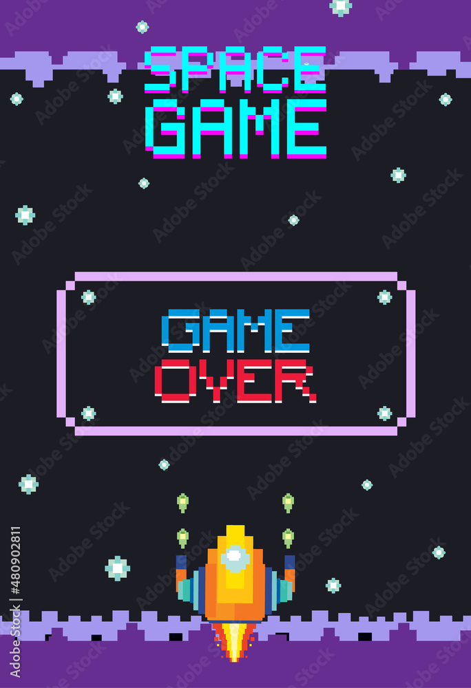 Space game user interface template