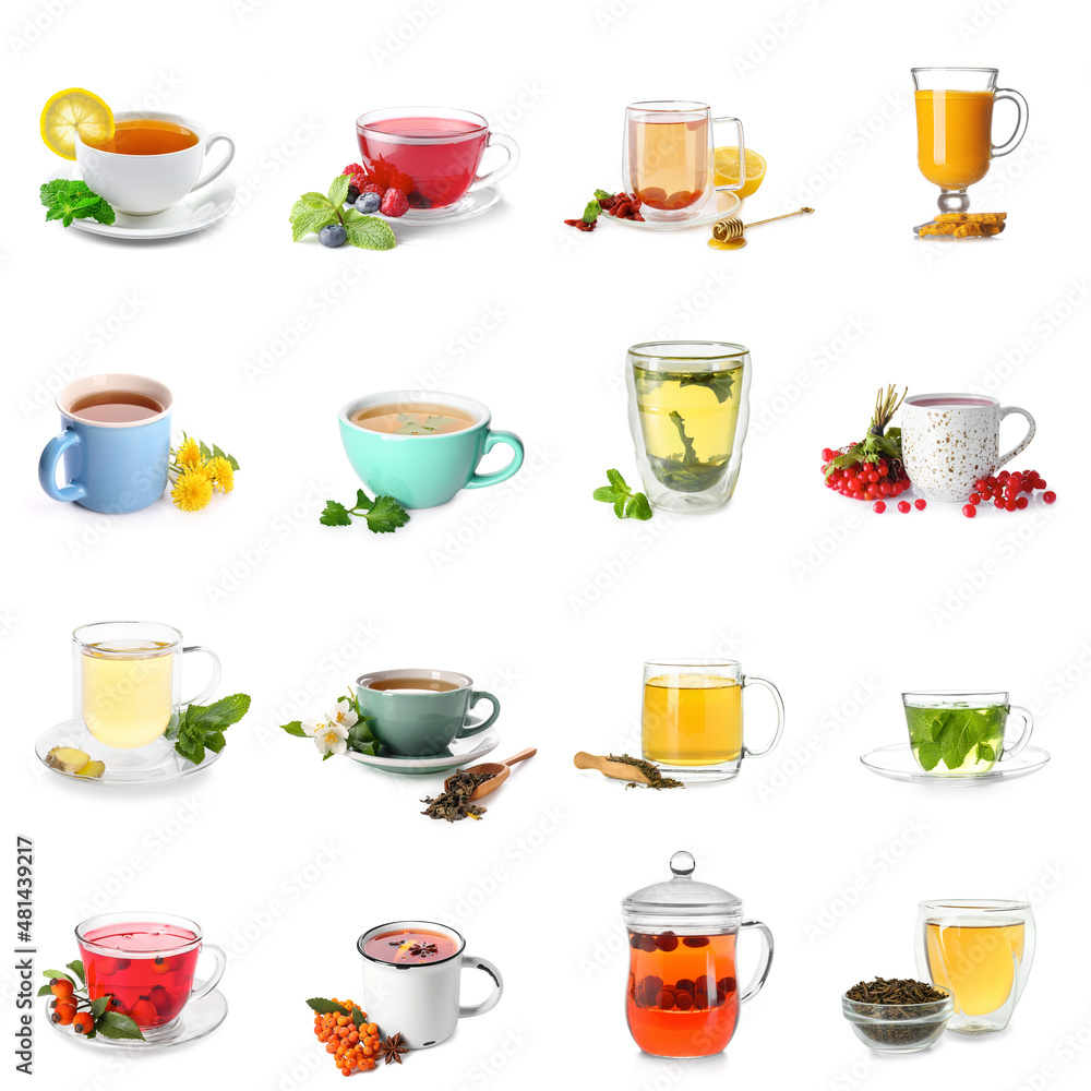 白底健康茶系列