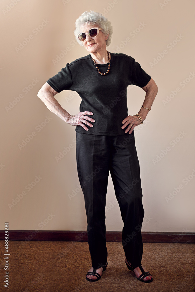 Live your life and forget your age. Shot of a cool senior woman at home.