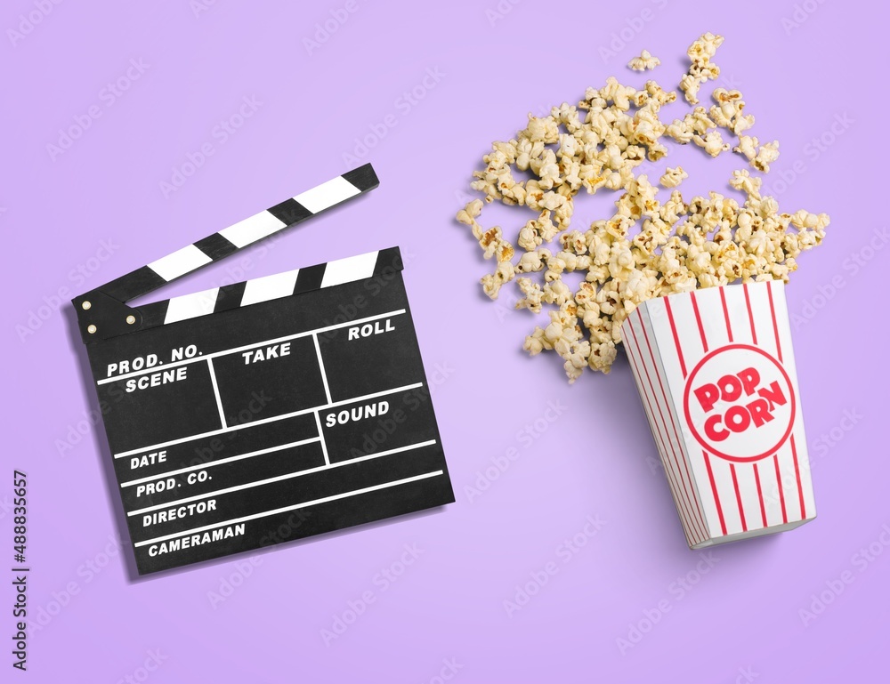 Video concept and a lot of popcorn.  Aesthetics of retro style.