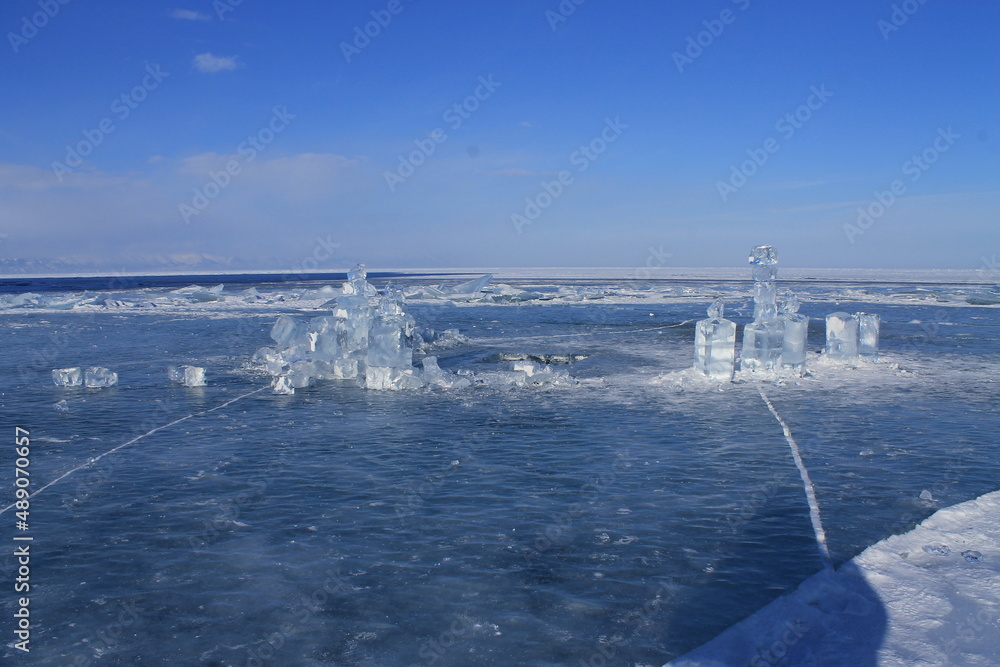 Trip to winter Baikal, Irkutsk region, Russia