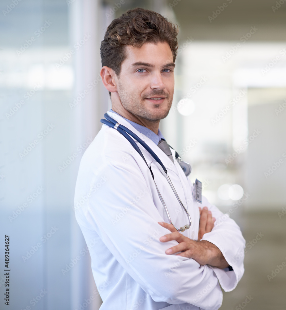 Youre in capable hands. Cropped shot of a handsome young doctor.