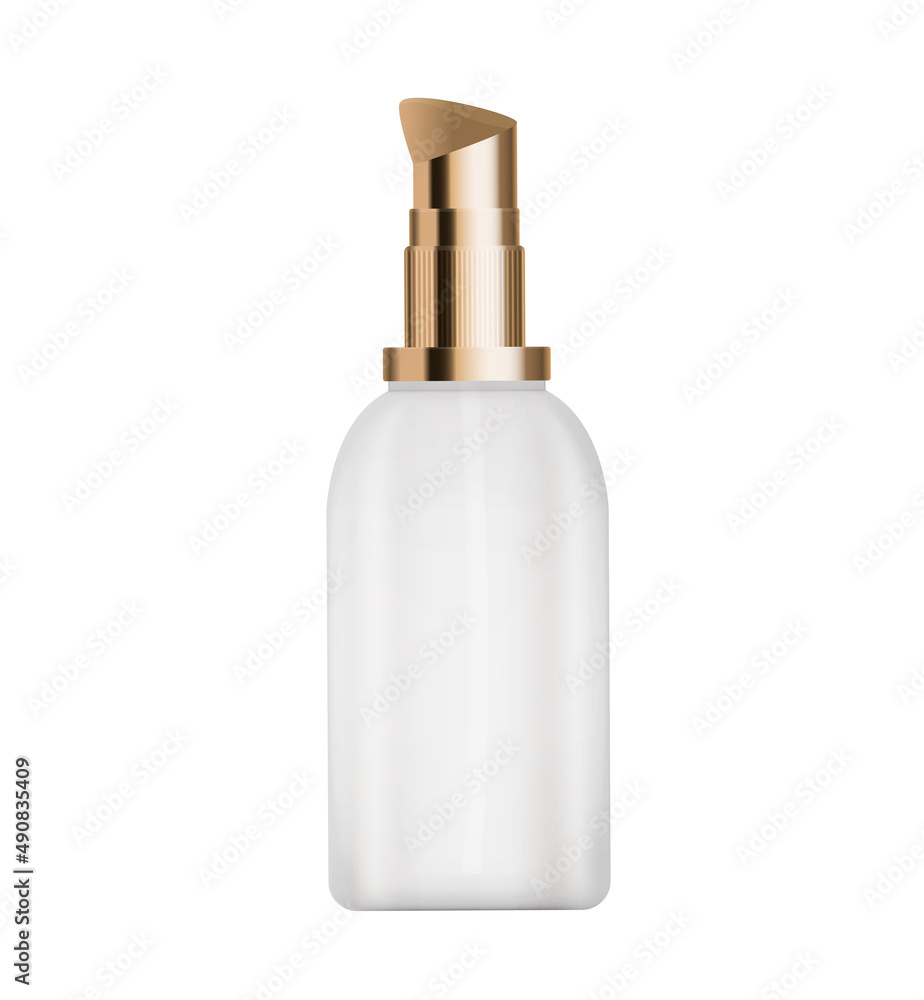 时尚化妆品广告用3D逼真单品化妆品膏瓶设计模板，苍蝇