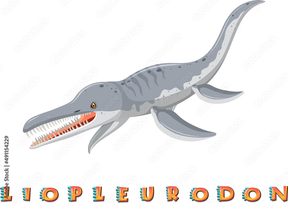 liopleurodon的恐龙单词卡