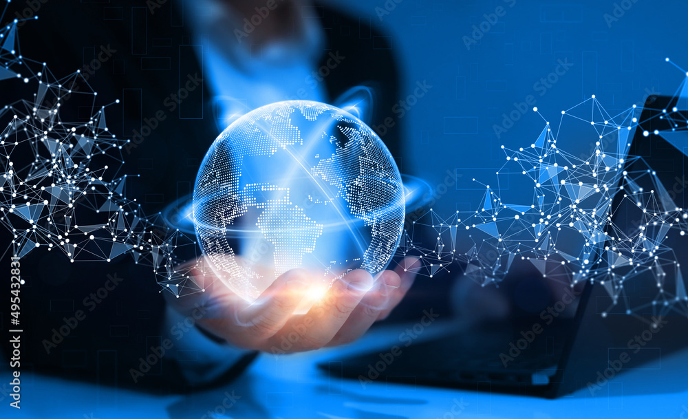 全球网络连接、科学、创新和通信技术。下一代技术