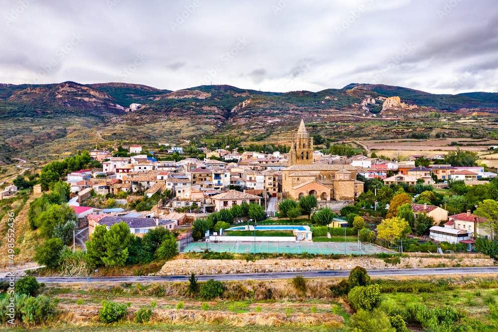 Loarre town with its Castle. Huesca Province - Aragon, Spain