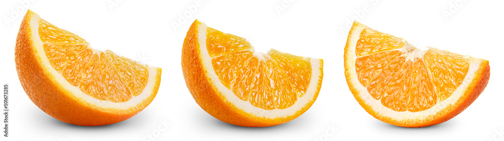 白色背景下的橙色隔离