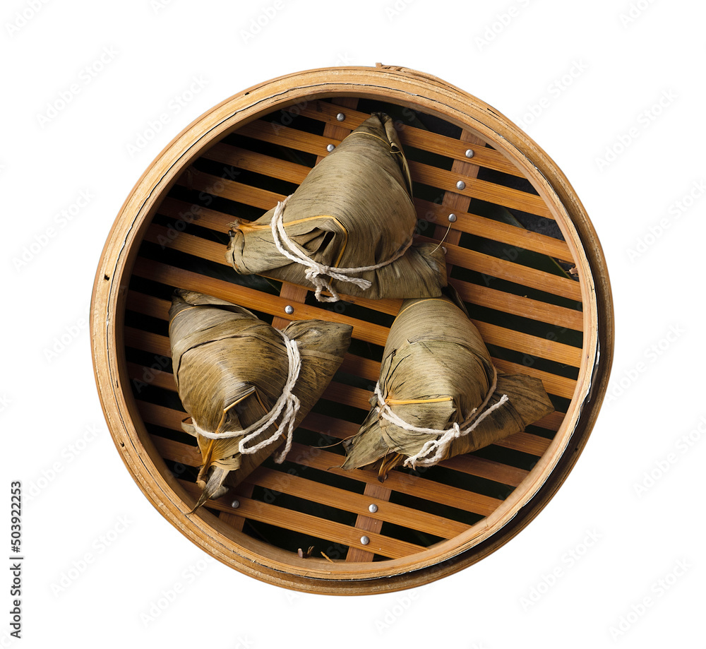 Zongzi, rice dumpling - Design concept of famous food in duanwu dragon boat festival.