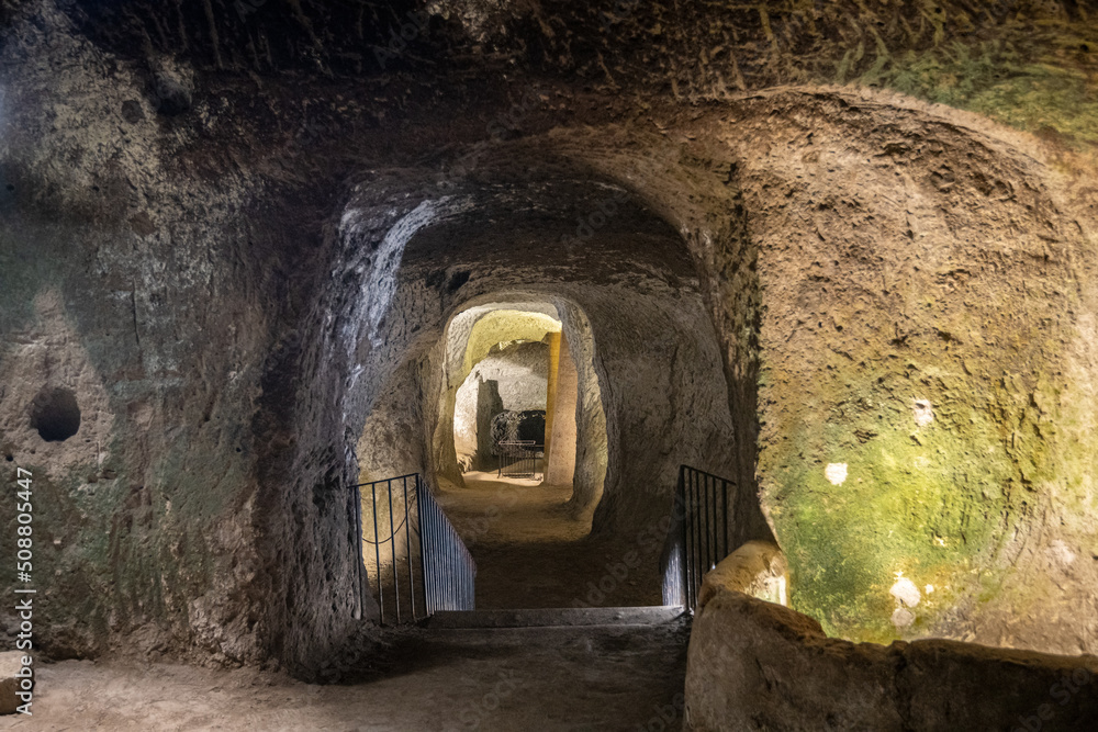 意大利翁布里亚的奥维托，古代和中世纪的地下隧道