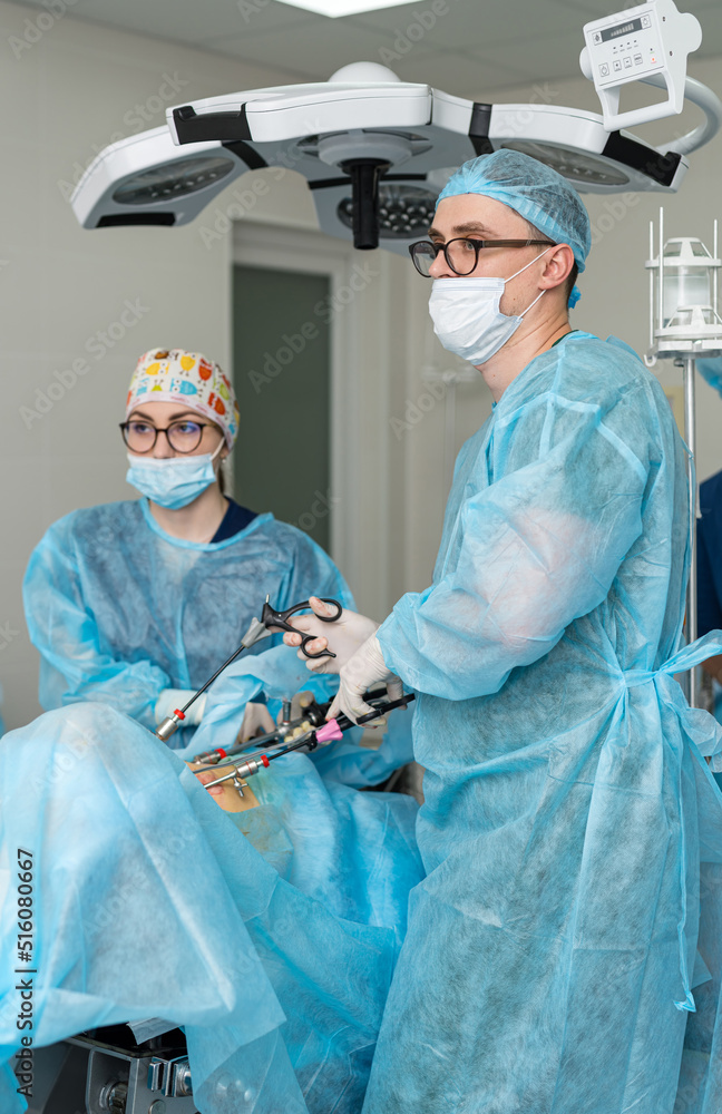外科专业医疗。外科手术治疗的特写。