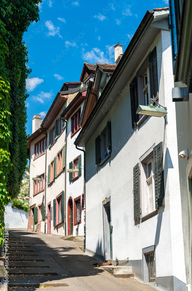 瑞士巴塞尔老城的传统建筑