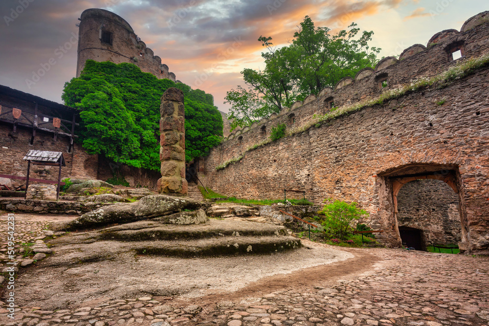 Ruins of the Chojnik Castle in Karkonosze mountains. Poland