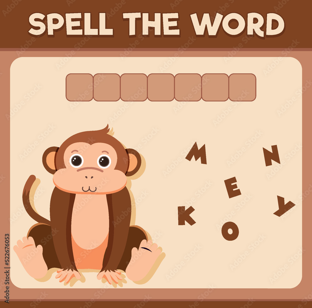 用单词猴子拼写单词游戏