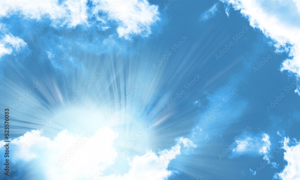 耶稣基督在天堂的云端与光同在-升天基督回归