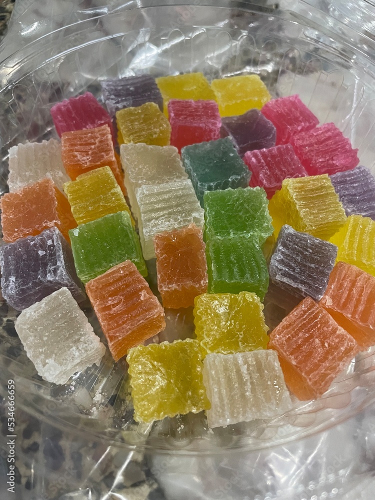 彩色果冻糖果