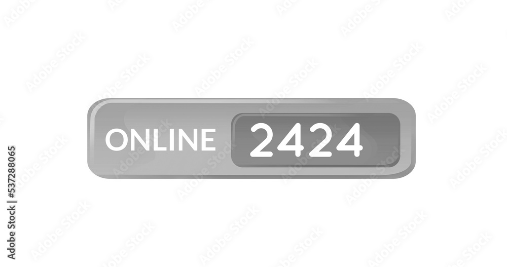 Image of 2424 online on white background