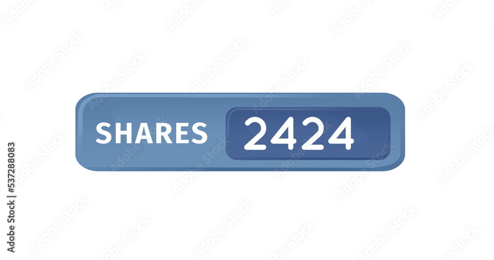 2424份股票的图像在白色背景上