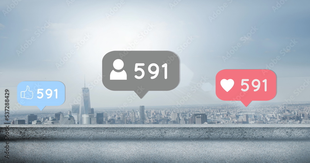 社交媒体对城市景观的反应图片