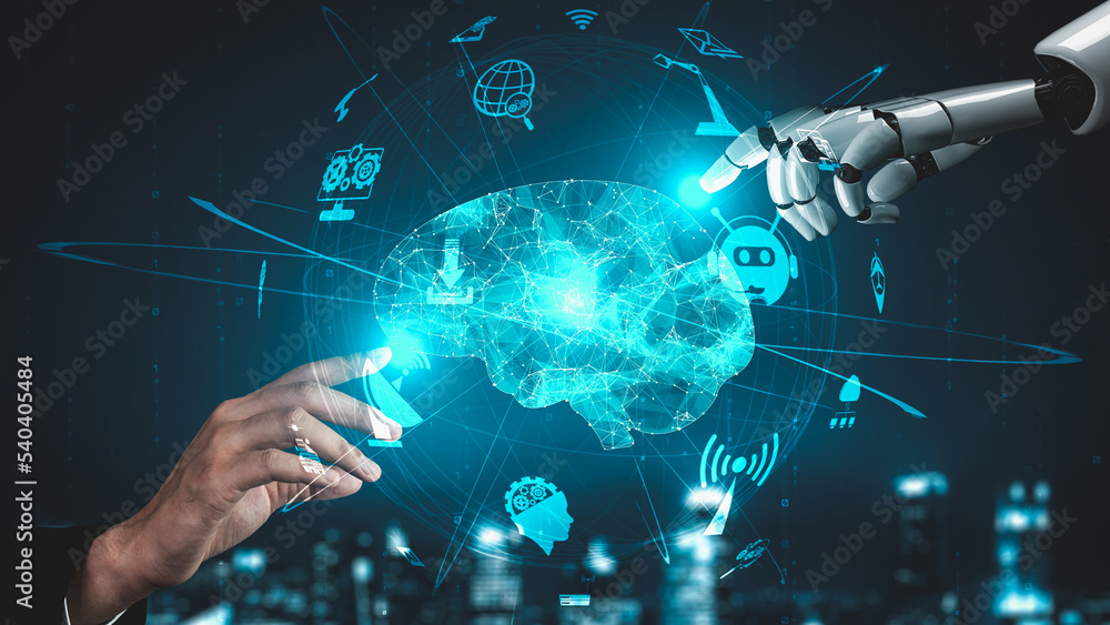 未来主义机器人人工智能启发人工智能技术发展和机器学习