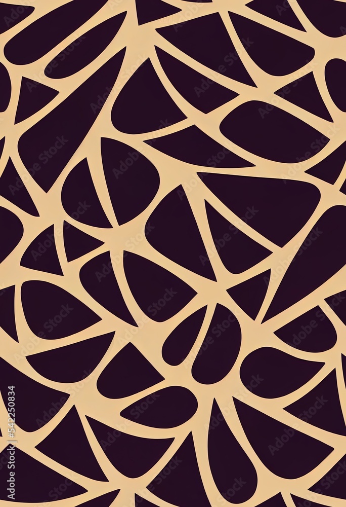 60年代复古无缝图案圆形轮廓Rhombus Stippled抽象2d插图背景。Aest