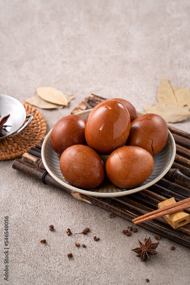 美味的台湾传统美食——茶蛋。