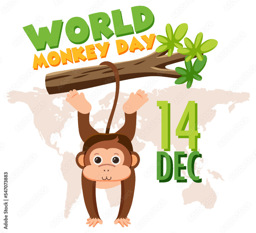 世界猴日海报设计
