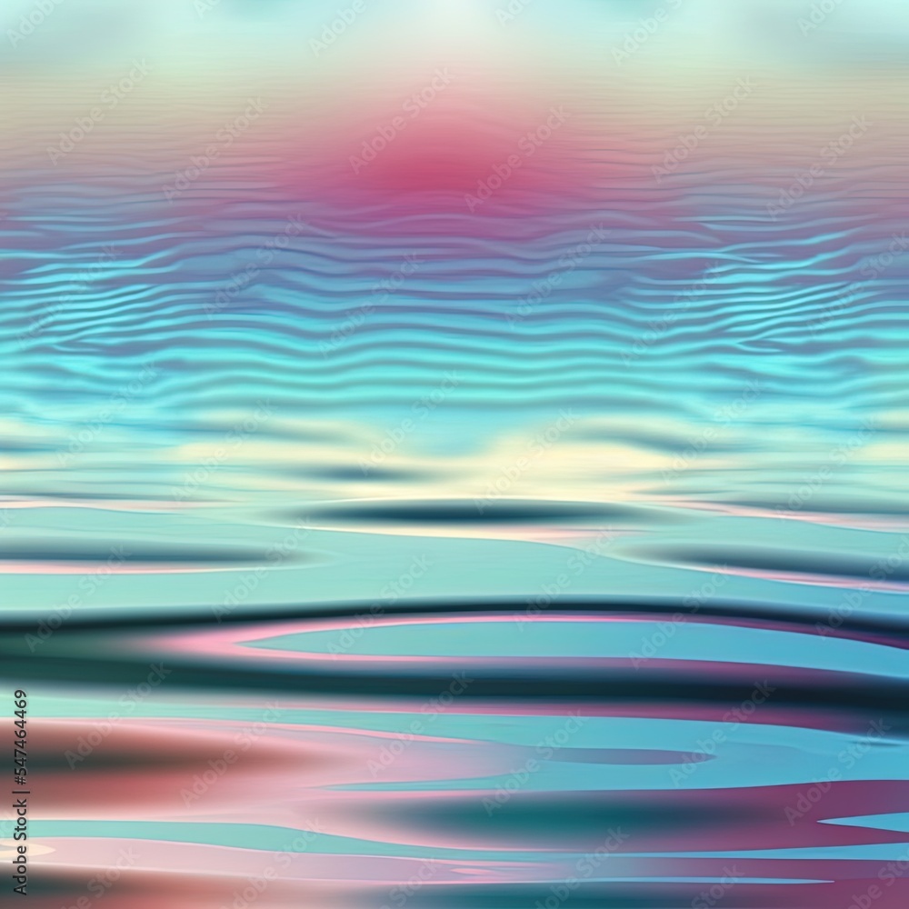 水面反射的抽象模糊背景。