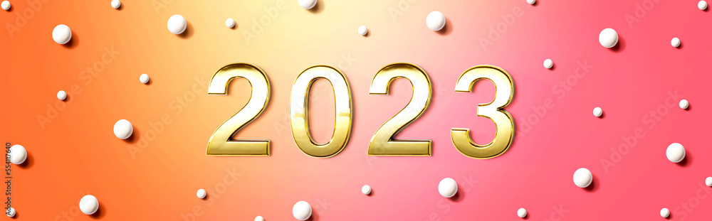 2023年白色糖果点新年主题-平躺