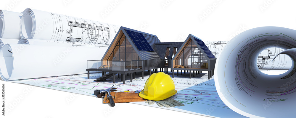 Bauplanung an einem energieeffizienten Mehrzweckgebäude ausgestattet mit einer Fotovoltaikanlage - 3