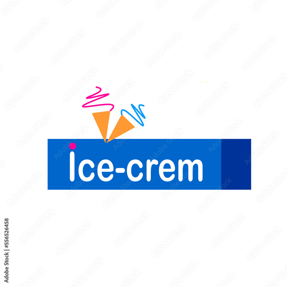  logo design ice crem