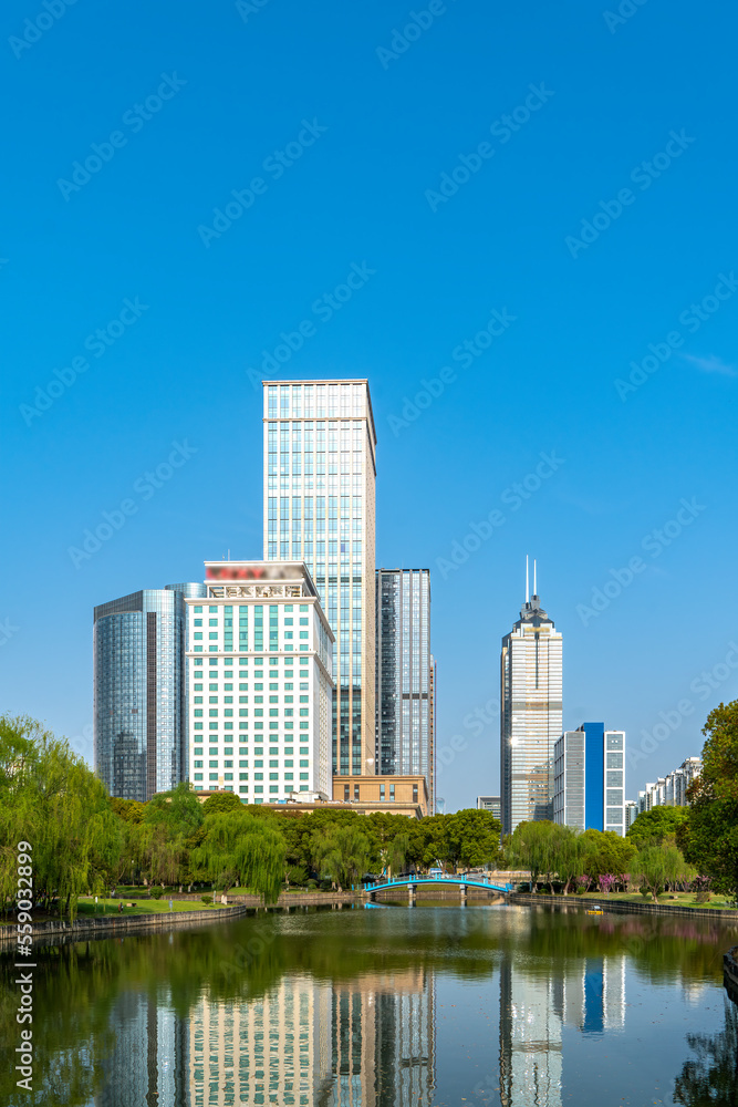 中国苏州现代城市建筑景观