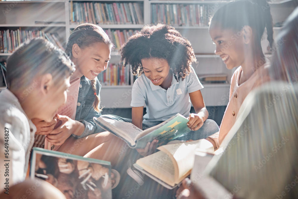 教育、书籍或学生在图书馆阅读以促进集体学习发展或成长。Storytel